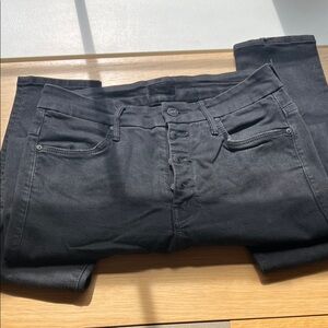 MOTHER The Pixie Black Jeans Size 27